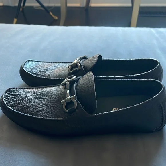 Men’s Brown Ferragamo Loafer Slip On Sz 10.5 - Picture 5 of 10